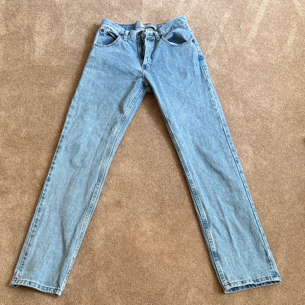 Wrangler Men's Slim Jeans - Light Blue